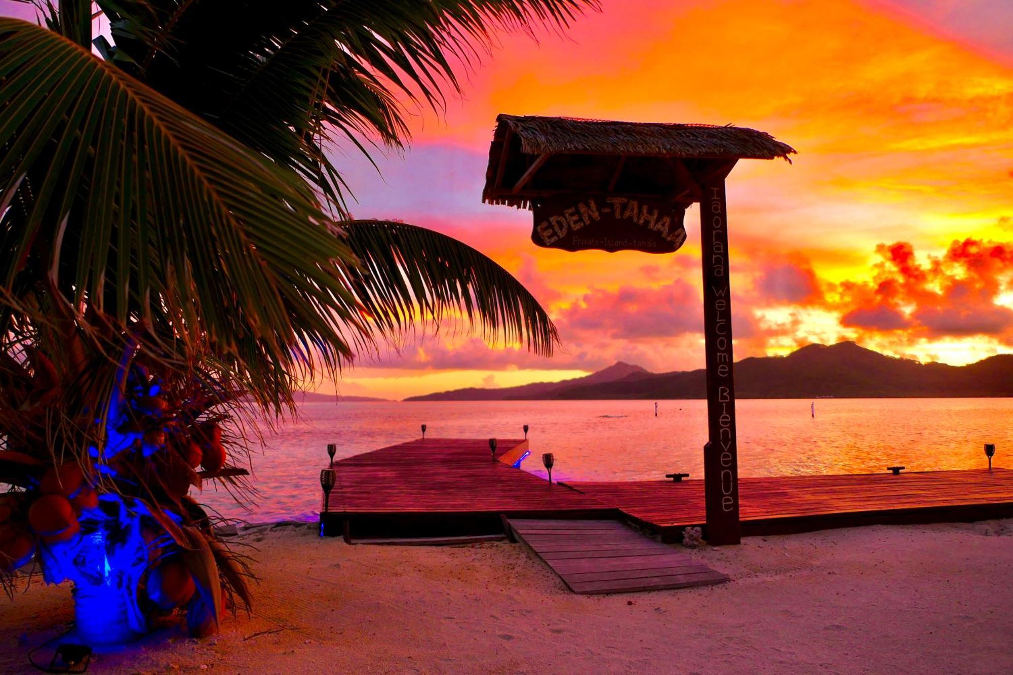 Eden Private Island Tahaa Hotel Patio  Ngoại thất bức ảnh